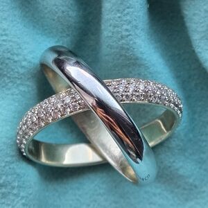Tiffany & Co. Diamond 18k Gold Paloma's Melody Ring Size 8